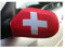 AZ FLAG - Lot de 2 Drapeau de Rétroviseur Suisse - Pack de 2 Drapeaux Helvétique Pour Voiture - Taille Unique