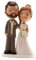 Dekora - Figurine de Gâteau Mariage Classique Multicolore
