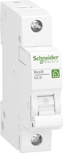 Schneider Electric Resi9 R9F23106 - Interruttore di protezione a 1 polo, 6A, caratteristica B, 6 kA, codice articolo