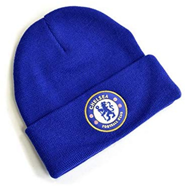 ND Sports Hy-Pro Chelsea FC K-REY-CFCSTK0014 Strickmütze mit Wappen, Einheitsgröße, Königsblau