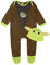 Star Wars Baby Jungen Schlafstrampler und Hut gesetzt The Mandalorian Baby Yoda Mehrfarbig 44-50