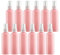 TIANZD 12 Pieces Empty 100 ml Pink PET Plastic Fine Mist Pump Spray Bottles with White Top Portable Sprayer for Perfume Water Cosmetic Travel Containers Refillable, 2x Funnel