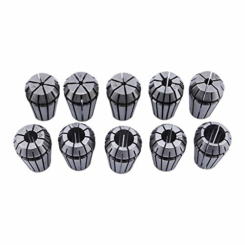 Set Professionale di Pinze ER16, 10 Pezzi per Tornio CNC, Pinze a Molla 1-10 mm per Fresatura e Incisione, Utensili per Filettatura Macchina