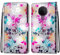 Mo-Somnus Kompatibel mit Nokia 5.4 Hülle, Dünne Leder Handyhülle mit Kartenfach Geld Slot Ständer PU Ledertasche TPU Bumper Wallet Flip Brieftasche Magnetische Schutzhülle Case Etui (Blume 1)