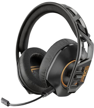 RIG 700HD Ultralight Wireless Gaming Headset with Removable Noise Canceling Microphone for PC, Mac, PS4, PS5, USB - Black/Copper (NOT Compatible with Xbox)