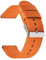 Stevenurr Strapazierfähiges Nylon-Armband 18mm 20mm 22mm 24mm Nylon-Uhrenarmband mit Schnellverschluss, Orange, 22mm