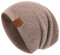 jaxmonoy Damen Modisch Beanie-Mütze, braun, M