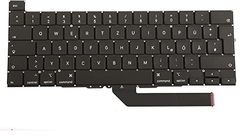 OLVINS Tastiera tedesca Layout A2141 per MacBook Pro Retina 16 A2141 GR tastiera 2019 EMC 3347