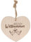 Spruchreif | Deko Herz mit Gravur | Holzherz mit Gravur | Herz mit Spruch | Shabby Chic Deko | Wanddeko Herz | Türdekoration | Türdeko Haustüre | Geschenk zum Einzug | Herzlich Willkommen