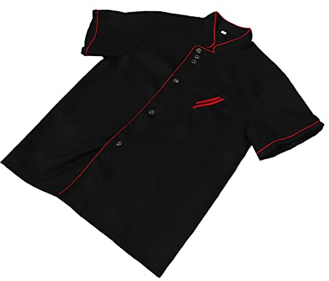 DOITOOL Kochjacke Herren Kurzarm Dünn Unisex Kurzarm Kochmantel Jacke Kochjacke Uniform Hemd Küche Kochen Backmantel Für Restaurant Größe Xxxl Kuchen Uniform