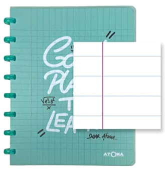 ATOMA Notizbuchsystem - #Writing - A5 - türkis - Liniert