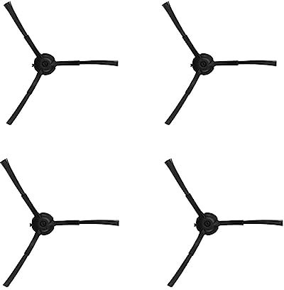 NUHFUFA Lot de 4 brosses latérales de rechange pour robot aspirateur compatible avec Honiture Q6 Pro/Laresar L6 Pro Sweeper