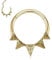 hengkaixuan 16G Septum Schmuck Daith Ohrringe Chirurgenstahl Nasenring Gold Septum Clicker Ring Conch Piercin Schmuck Hammered Seamless Clicker Ring Rook Helix Cartilage Tragus Ohrringe 8mm