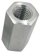 LXURY 1 Stück M6 M8 M10 M12 M14 M16 Linksgewinde 304 Edelstahl Sechskantstange Kupplungsmuttern Standoff Spacer Lange Sechskantmutter (Size : M8x25mm)