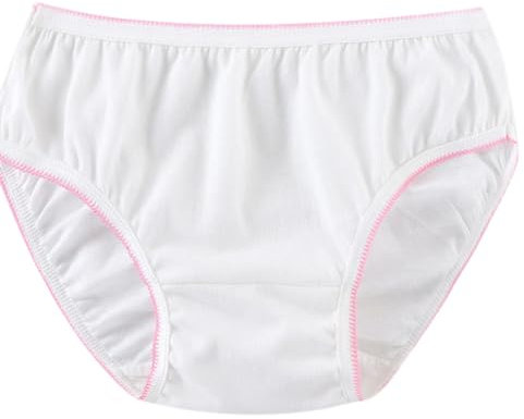 MIEGUIWOR Culottes jetables pour Femme, 100% Coton, Slips jetables pour Femme, pour l'hôpital, la maternité, Les Voyages, Les Vacances, la puerpéralité, l'accouchement, Blanc - 5 pièces, M