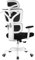 DoChair Chaise Bureau Dossier en Maille Extensible Ergonomique Appui-tête réglable et Chaise de Bureau en Hauteur avec Cintre, Blanc