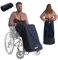 BELIEFF Rollstuhl Decke Erwachsene - Rollstuhldecke Beindecke - Rollstuhlsack - Rollstuhl Schlupfsack - Fußsack - Geschlossen - Blau - Large