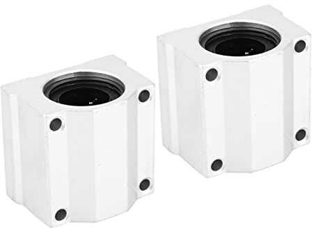 Gleitlager, 2 Stück Linearlager SC20UU Aluminium Linearkugellager-Gleitblockbuchse 20 Mm Lineare Kugellager Gleitbuchse CNC Langer Gleitlager Gleitblock für Lineare Führungsschiene
