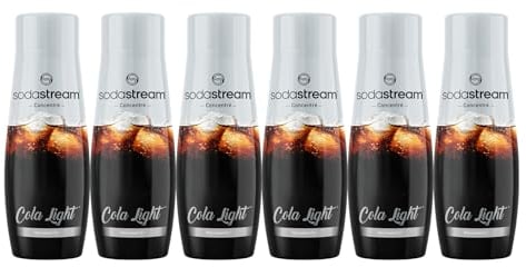 sodastream Lot de 6 Concentrés Cola Light pour Machine à Eau Pétillante et Soda | Préparez jusqu'à 9 litres de Cola en Quelques Secondes, 440ml