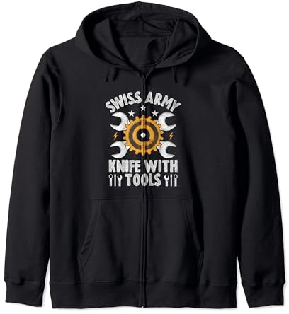 Funny CNC Machinist Engineering Milling Machine Operator Zip Hoodie