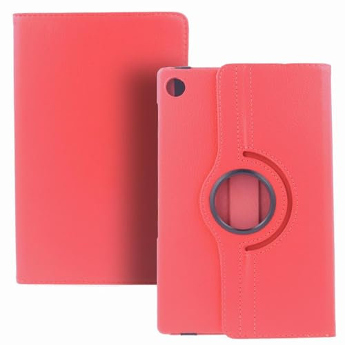 Funda Rotatoria 360° Polipiel para Lenovo Tab M10 FHD Plus 10,3 (TB-X606F - TB-X606X), Carcasa Protector, Rojo