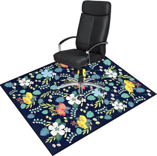 Office Chair Mat for Hardwood Floor: 36x48 Inch Desk Chair Mat for Rolling Chair - Non Slip Dirt Resistant & Machine Washable - Hard & Tile Floor Protector Mat for Office Gaming Room Entrance