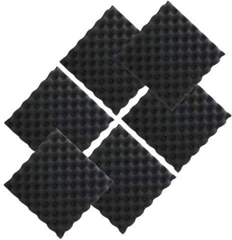 NULYLU 6pcs Mass Loaded Vinyl Soundproofing Panels Acoustic Insulation Board for Music Equipment