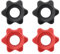 TRKETK 4 Pcs Barbell Bar Hexagon Nuts, Dumbbell Clips Hex Dumbbell Screw Ends Anti-Slip Barbell Clips Barbell Collars Spin-Lock Collar Dumbbell Hex Nut Screw Clamps for Dumbell Weight Lifting Training