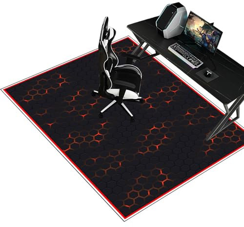 Fzamudng Alfombra para Silla de Oficina 150 x 180 cm | Gaming Protector de Suelo | Escritorio de Oficina | Alfombrilla para Silla de Oficina | Alfombrilla Silla Gaming | Alfombra Protectora Suelo