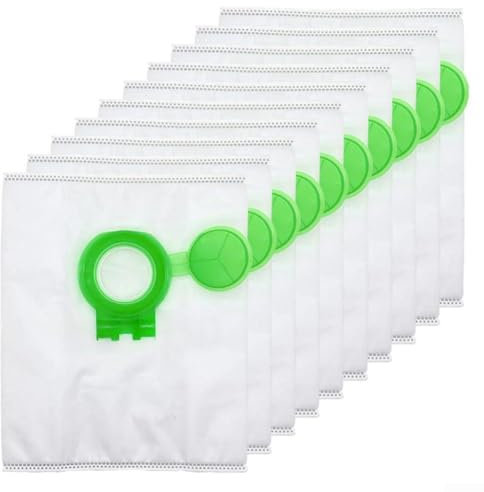 Zilimontt 4/10 Staubsauger-Staubsaugerbeutel, 4-lagig, effektive Filterung, Ersatzbeutel, für SEBO für Airbelt D2 UltraBag, große Kapazität, Einweg-Ersatzbeutel 8120ER (10 Stück)