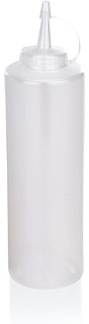 Set di bottiglie da schiacciare, Ø 7 cm, 0,7 l, trasparente, set da 6 pezzi, polietilene