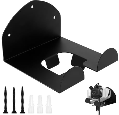 HAEPXYBY Supporto a Parete per Decespugliatore, Gancio da Parete per Attrezzi da Giardino, Porta Decespugliatore, Supporto per Tagliasiepi, Gancio da Muro per Attrezzi da Garage e Giardino