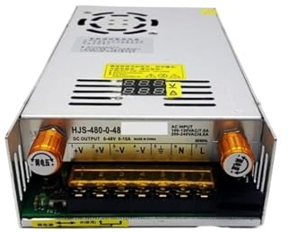 480W Adapter Transformator AC zu DC 5V 12V 24V Einstellbare Schalt Netzteil 36V 48V 60V 80V 120V 160V Mit Digital Anzeige für Elektronik, Automatisierungsgeräte, LED-Beleuc(Adjust Current,0-5V 0-60A)