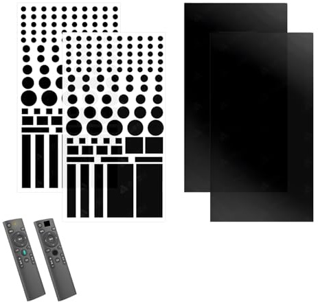 4 Blätter Lichtblockierung Aufkleber, LED Abdeckung Abdunklungsfolie Selbstklebend Tönungsfolie Elektronikgeräte für Lichtwecker Router Elektronikgeräte, dimmen 50%~80% & 100%