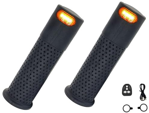 Elektroroller-Lenkergriffe mit Blinkern, Lenkergriffe für Elektroroller kompatibel für Xiaomi M365/Pro 1S/Pro 2/Mi3 für Ninebot Max G30/G30D, LED-Anzeigen Schwarz