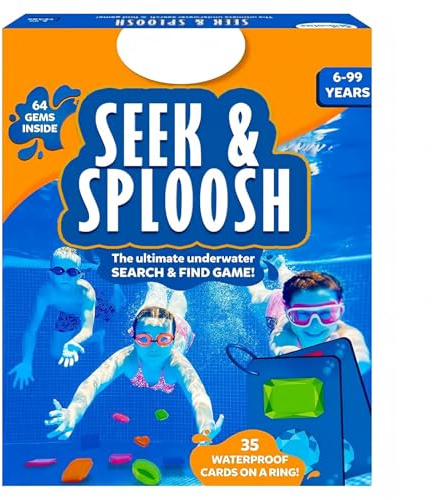 Generisch Tauchspielzeug Kinder Pool, 64 Edelsteine Dive Gem Set mit 35 Karten und Netzbeutel, Unterwasser Spielzeug Schwimmbad Spielzeug Sommer (Mehrfarbig)