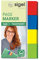 SIGEL HN670 Haftmarker Transparent aus Papier, 160 Streifen im Format 20 x 50 mm, grün, gelb, blau, rot