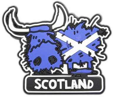 Eurostick Scottish Saltire Cow Magnet