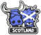 Eurostick Scottish Saltire Cow Magnet