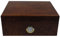 HUMIDOR FÜR 25 ZIGARREN - INKLUSIVE ACRYLPOLYMER-BEFEUCHTER - MESSINGHYGROMETER