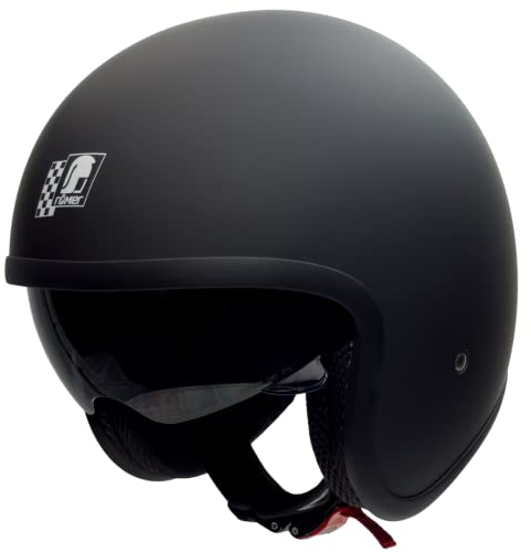 Römer 200363 Helmets Custom, Motorradhelm Custom, Matt Schwarz, Größe M