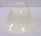 linoows Lampenschirm, Konisch geschweifter Antiker Glasschirm, milchig Weiß 20 cm