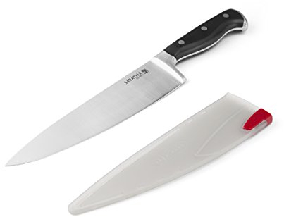 Sabatier Forged Stainless Steel Chef Knife with EdgeKeeper Self-Sharpening Sheath, 8-Inch