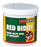 Farmsense Red Biidy Udder Salve Cream with Fly Repellent Aricultural Cattle 500m