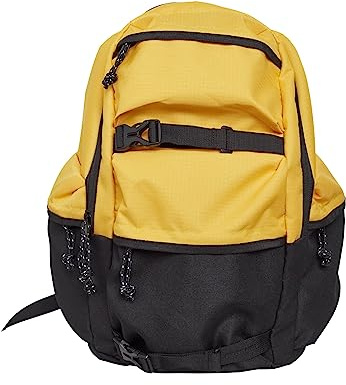 Urban Classics Backpack Colourblocking Rucksack, 43 cm, 18, 4 L, Chrome Yellow/Black