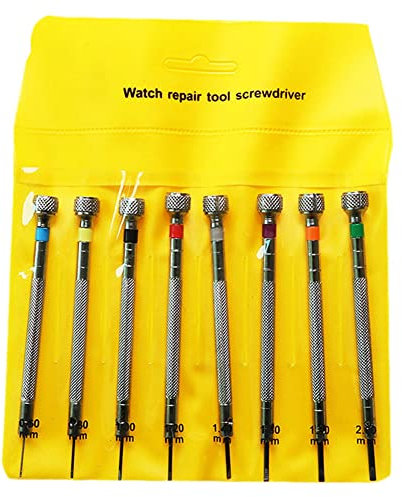 8PCS Voir L'Outil De Réparation De Tournevis Micro Tournevis De Précision Ensemble Montre Lunettes Bijoux De Réparation Kits D'Outils
