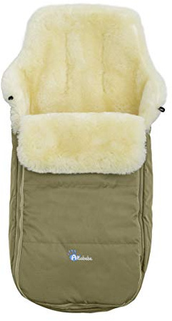 Altabebe MT2490LP-61 Winter Lammfellfußsack für Kinderwagen, beige