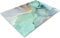 Glass Worktop Savers | Worktop Protectors Heat Resistant | Catering Chopping Boards | Over The Sink Chopping Board | Large | Marble Effect Teal White Gold