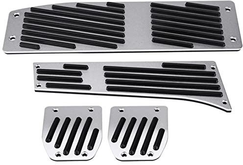 e46 Auto Fußstütze Fußpedalsatz 4stk Auto Schaltgetriebe Kupplung Bremse Fußstütze Pedalauflage für 1er/3er/5er/7er / X1-Reihe E30 E32 E34 E36 E38 E39 E46 E87 E90 E91 E92 Ersatz Zubehörteil