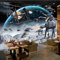 Benutzerdefinierte 3D Fototapete Cartoon Star Wars Kinderzimmer Schlafzimmer Wandmalerei Wohnzimmer Wandbild Tapete Für Kinderzimmer-300cmx210cm(118.1x82.7inch)